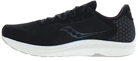 Saucony Herren Freedom 4 Laufschuh, Schwarz (Black/Stone), 43 EU