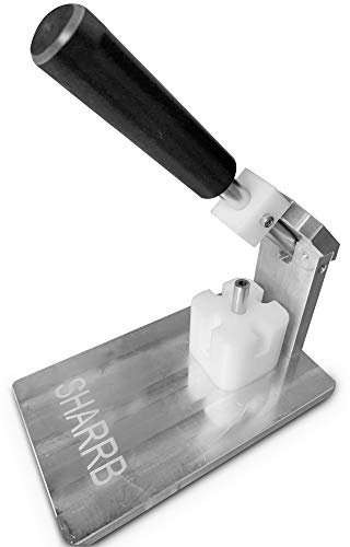 Sharrb Arbor Press for Empty Oil Cartridges – Rounded and Flat Tips – Compatible with 1ml and 0.5ml Cartridges – Premium Durable Materials – Tank Capping Machine – Perfect Seal