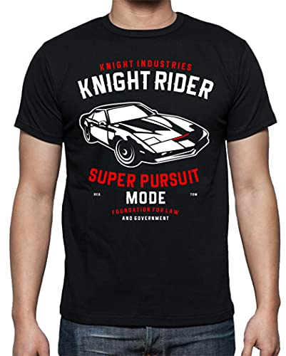 the Fan Tee Camiseta de Hombre Coche Divertida Retro 80 Coche Fantastico Kit 024 3XL