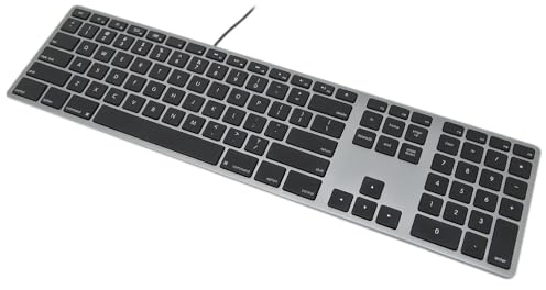 UK Matias - Teclado con Cable para Mac Space Grey