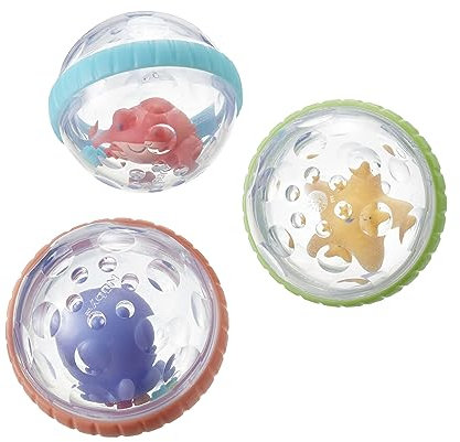 Nuby Bubbly Buds - Jouets flotteurs de Bain | Jouet de Bain | 3 Pack | 6+ Mois