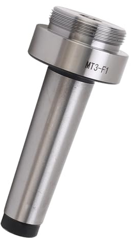 Uadme Boring Head Shank, Boring Arbor MT3‑1‑1/2‑18UNF‑M12 High Carbon Steel Collet Connecting Rod Adapter for Lathe Machine Tool, Versatile Milling Tool