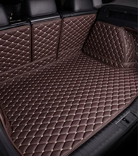 IITA Schutzmatte Kofferraum Custom Full Set Kofferraummatte Passend Für VW Für Golf 6 7 8. 2009–21 Kofferraumwanne (Color : Kaffee)