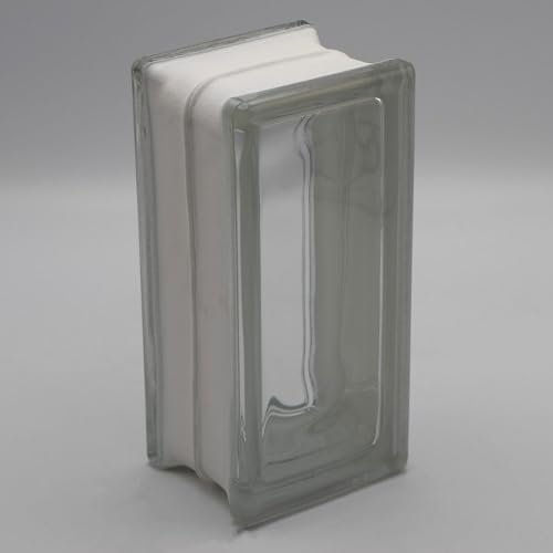 Basic Glasbaustein Vollsicht klar, 9x19x8 cm - 10 Stück