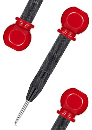 Automatic Spring-Activated Marking Tool – Heavy-Duty Metal/Plastic/Wood Perforator with Non-Slip Grip | Precision Industrial-Grade Hole Starter