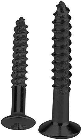 Vibrivio Humbucker-Tonabnehmer-Schrauben-Set, schwarze Befestigungsschrauben für Tonabnehmer-Ringumrandung, kompatibel mit Gitarren-Humbucker und Tonabnehmer-Systemen, 40 Stück