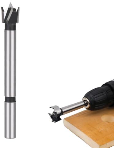 JUGUTA Forstner, Punta Da 12 Mm, Per Legno, Punte Forstner, Diametro 12 Mm, Lunghezza 90 Mm Con Gambo Rotondo Da 8 Mm