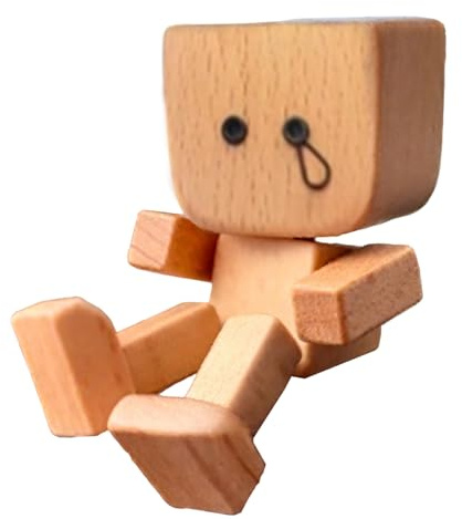 Gifyym - Figura para hombre de madera oscilante – Muñeca de pies temblores decoraciones de salpicadero auto,Estatua divertida para cumpleaños, viajes, camiones sedán dormitorio, consola, oficina