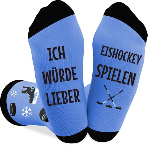 Coopyin Eishockey Geschenk für Männer und Frauen Weihnachtsgeschenke Geburtstagsgeschenk Vatertagsgeschenk Muttertagsgeschenk Eishockey Geschenk für Eishockeyspieler Accessoires Lustige Socken