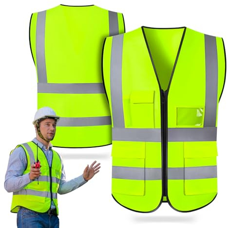LEEPAT Hi Vis Vests for Women Men, High Visibility Vest