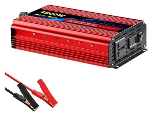 Transformateur Convertisseur Puissance Portable Prise Universelle Onduleur Sinusoïdal Pur DC 12 V/24 V vers AC 110 V/220 V 1600 W 2500 W 3500 W 4500 W 5000 W 6000 W(220V 60Hz,4500W 24V)