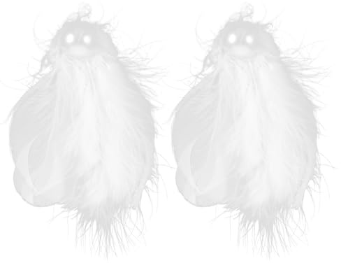 Cabilock Pinces à Cheveux Élégantes et Minimalistes Blanches Décorations en Perles en Plume et Artisanat Soigné Alliage pour Mariage ou Bal