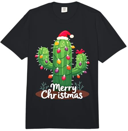 Cactus de Noël Cactus Cactus Plante Cactus Comfort Colors Adult Heavyweight T-Shirt