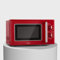 Klarstein Caroline - Autonome Four micro-ondes, 20L, 700/1000 W, Ø25,6cm, 5 niveaux de puissance, 3 fonctions combinées, Intérieur et boîtier en inox, Look rétro, rouge