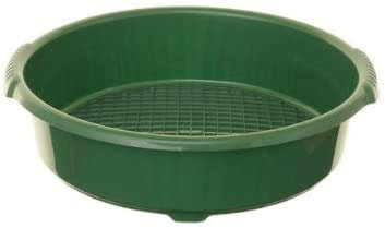 ACCURATE Large Plastic Round Garden Sieve Riddle Riddler Soil Sifter Mesh (GREEN)