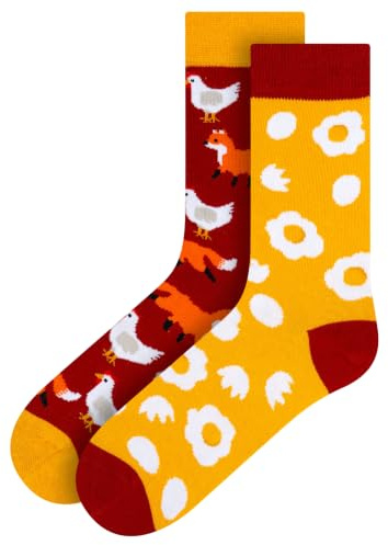 soxo Huevo Pascua Regalos Originales Para Hombre Calcetines Mujer Divertidos 35-40 Zorro Y Huevo 1 Par