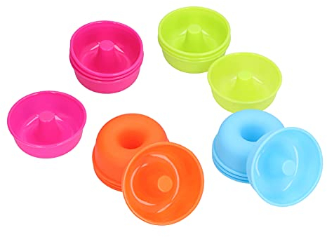 16pcs Doughnut Silicone Baking Tray, Mini Donut Mould Doughnut Maker Moulds Non-Stick Silicone Donut Molds Doughnut Baking Pan