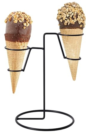leyomgamz Eistütenhalter Eisständer Eiswaffelständer Eiswaffelhalter Eisen Waffelhalter - Metall Eiscreme Kühlgestell Pommes Ständer Halter für Geburtstag Hochzeit Nachmittagstee Dessert Sushi