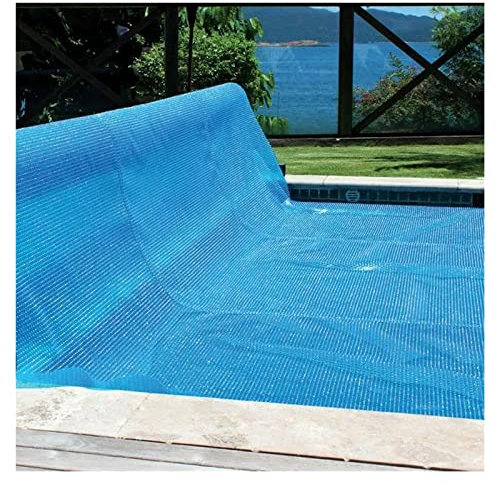 copertura piscina 10m 9m 8m 7m 6m 5m 4m 3m 2m 1m Copertura solare per piscina fuori terra / interrata Rettangolo, Piscina Hot Tub Spa Coperte termiche galleggianti Coperture a bolle blu ( Color : Blue