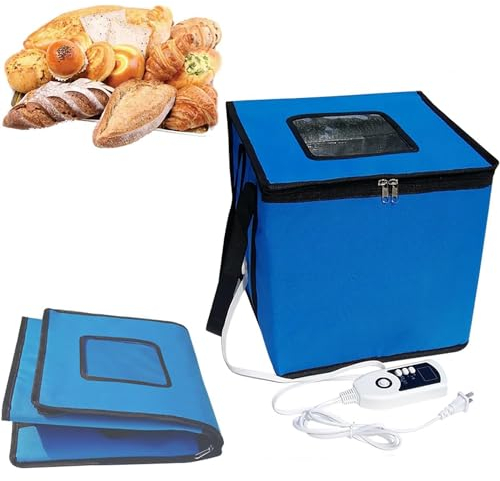 Étuve À Pain, Sac De Fermentation Pliable, Boîte De Fermentation De Pâte Avec Chauffage, Contrôle De La Température, Pot De Démarrage De Levain Réutilisable, Pour La Fabrication Du Pain, Du Yaourt