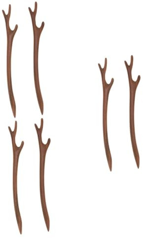 DOITOOL 3sets Hair Pins Wooden Hairpin Vintage Hair Clasp Stick Ethnic Style Headwear for Women Girls 2pcs*3