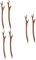 DOITOOL 3sets Hair Pins Wooden Hairpin Vintage Hair Clasp Stick Ethnic Style Headwear for Women Girls 2pcs*3