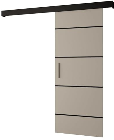 Salwador 4 Schiebetürsystem - Schiebetüren, Trennwände & Raumteiler - Innentür 90x204 cm mit Schiebetür Schiene & Griff - Saloontür