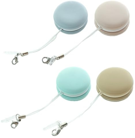 JOKHOO Macaron Shape Screen Cleaner, 4 Pack Glass Cleaning Sponge, Touch Screen Cleaner for Touch Screen Smart Phones/Tablets/Laptops/Car Screen (4 Pack)