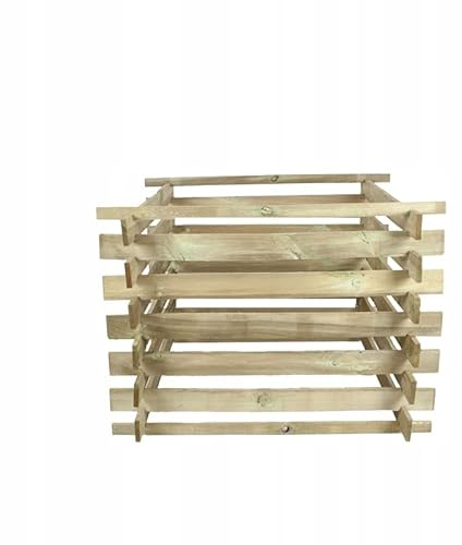 Holzkomposter Komposter aus Holz Kompostbehälter Kompost imprägniert 450l