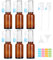 Nadisean 6 Pezzi Flaconi Spray Nasale,20ml Spruzzatori Nasali Vuoti,Bottiglia Spray Nasale,Fine Vetro Nebulizzatore Spray,Nasali Vuote in Vetro Ambrato con Imbuto,Adesivi per Profumo Oli Essenziali