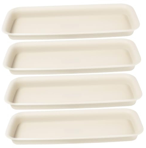 Yardwe 4pcs Leak Water Tray Plant Saucer Reusable Tray for Indoor Plant Pot Bonsai Use