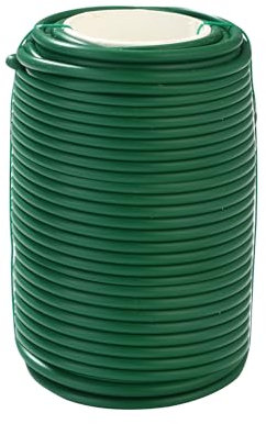 Nuangoo 3,5 mm x 20 m Pflanzendraht Gummiert,Gartendraht Gummiert,Bindedraht Ummantelt,Stabiler Metalldrahtkern,zum Binden von Weinreben,Kletterpflanzen und Blumen