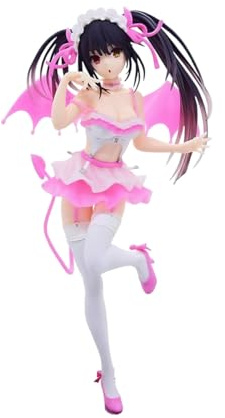 Tokisaki Kurumi Figurine de manga Rose/noir Figurine d'action Anime Bureau Décoration d'étagère 20 cm