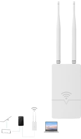 Starlink - Extensor WiFi para exteriores para enrutador Starlink Gen 3, señal Starlink/repetidor WiFi, cobertura de señal de 300 Mbps 0.3 KM, impermeable IP65, hasta 56 dispositivos para granja/patio