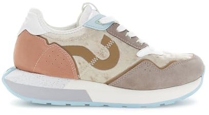 CAFèNOIR - Running in Velluto con Riporti in Pelle Scamosciata, da Donna, Colore Multi Taupe, Taglia 40