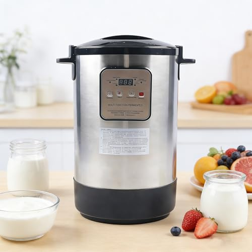 ORIDLECTAL Fermentatore Multifunzione, Yogurtiera con Controllo della Temperatura, Macchina per Yogurt Greco, per Aglio, Sottaceti, Vino, Pasta e Enzimi, Uso Domestico 18L