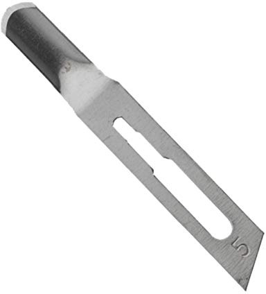LAME INOX SGORBIE STERILI BOX 50 PZ. N° 5