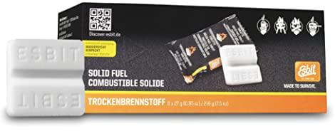 Esbit Trockenbrennstoff - 8 x 27 g Tabletten für Campingkocher - zum Kochen und Erwärmen von Speisen und Getränken