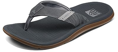 Reef Men's Santa ANA Flip-Flop, Grey, 11 UK