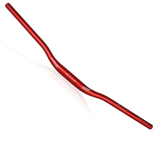Fahrrad Lenker 31.8MM Aluminiumlegierung MTB Lenker Riser Bar für Mountainbike Fahrradlenkertasche Gravel Bike Lenker Leicht für Mountainbike Rennrad,Red,780mm/31inch