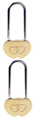 Uonlytech 2 Stücke 40mm Konzentrischen Schloss Keyless Kombination Schloss Für Paare Liebe Lock Hochzeit Liefert Vorhängeschloss