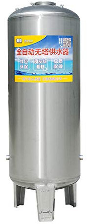 DLAZUM Automatischer Edelstahl-Drucktankbehälter, Druckgefäß-Ausdehnungstank für Hauswasserwerke, Brunnenwasser-Boosterpumpe, Wasserversorgungstank, Umkehrosmose-Lagertank (100 l)