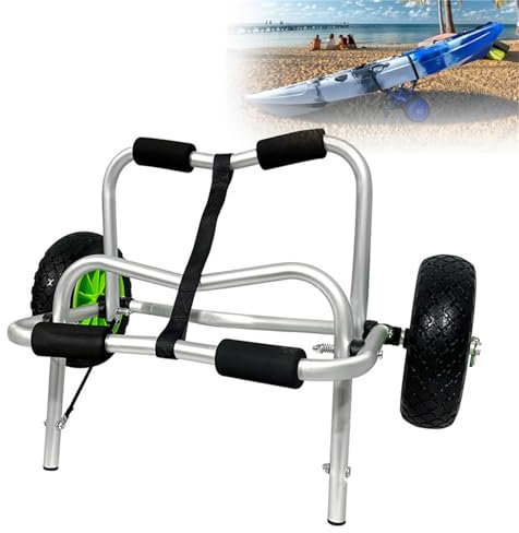 XCSCUK Chariot de Kayak, remorque de Transport de canoë Universelle extérieure, Chariot de Transport d'outils manuels pour Le Transport de Planches à pagaie