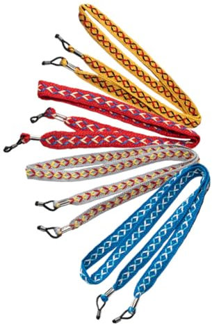 LALADEFIEE Brillenhalter Hals 4er Satz Brillenbänder Verstellbare Sonnenbrillenband Brillenband Für Damen Herren Sonnenbrillenbänder Für Reisen Sport