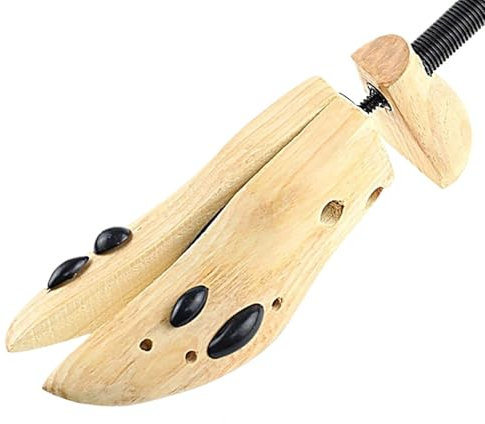 AYXAMO Schuhspanner Herren，Schuhspanner 2-Wege-Schuhspanner aus Holz, Verstellbarer Schuhstützexpander for Männer und Frauen mit hohen Absätzen, flachen Schuhen, Klammer, Vergrößerer, Former(M)