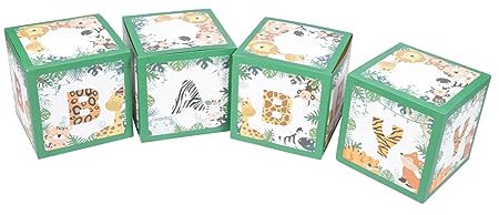 UPKOCH Luftballonboxen Für Babypartys 4 Layout-boxen Exquisites Tiermotiv Für Babyparty-zubehör
