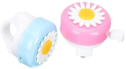 KITANDOVE 2stücke Blumen Fahrradklingel Für Junge Mädchen Laut Langlebig Und Sicher Geeignet Für Fahrräder Und Roller Zufälligen Farben Zubehör Für Kleine Abenteurer