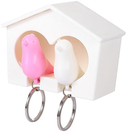 Levemolo Hängender Vogelhaus Schlüsselanhängerhalter Dekorativer Schlüsselringhalter Für Wandmontage Aus Langlebigem Material Für Eingangsbereich Und Wohnzimmer Schlüsselhalter Für