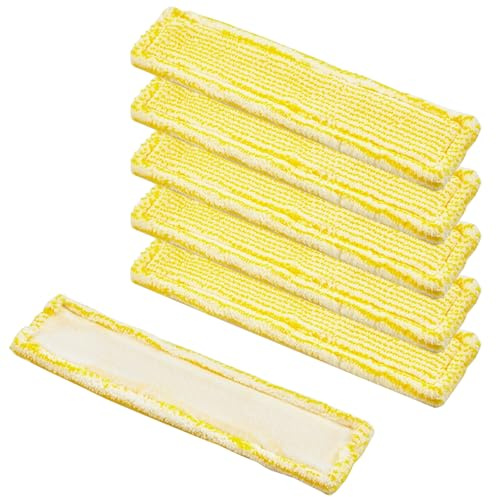 Makoto Nobu 6 Stück Ersatzpads für Kärcher Fenstersauger, Ersatzmikrofaser Wischmopppad, Fensterreinigungsmopbezug, Fensterreiniger Ersatzteile für Kärcher WV2 WV5