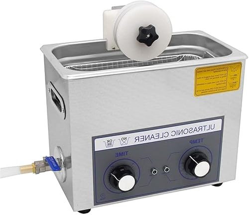 CFDZCP Ultrasonic Auto Vinyl Record Cleaner, 6 Liter 12 Inch Vinyl Record Washer, Digital Timer Function, Automatic Rotation, Double Size Cleaning(110v)